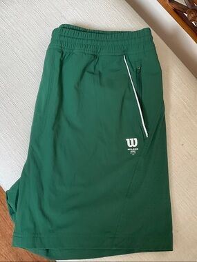 Wilson Green men shorts with unlined